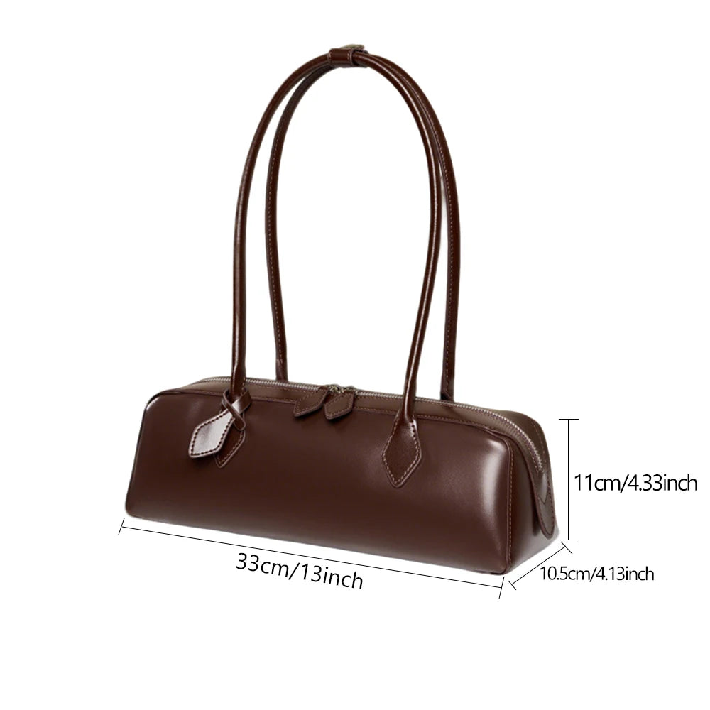 Rugged Leather Commuter Shoulder Bag
